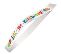 Unique Party 69026 - Sash d'Anniversaire en Satin - Lettrage "It's My Birthday" -