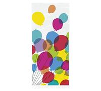 Unique Party 73129 - Pochettes Cadeau en Cellophane - Fête à Thème Anniversaire Ballons et Arc en Ciel - Paquet de 20