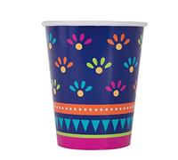 Unique Party 73446 - Gobelets en Carton - 266 Ml - Fête à Thème Boho Fiesta - Paquet de 8