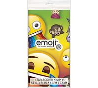 Unique Party 79433 - Nappe en Plastique - 2, 13 m x 1, 37 M - Fête à Thème Emoji Arc-En-Ciel
