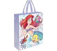 Unique Party 79975 - Grand Sac de Fête en Plastique - Fête de la Disney Little Mermaid - 33cm x 28cm