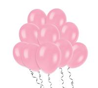 Unique Party - 80003 - Paquet de 10 de Ballons - Latex - 30 cm - Rose Poudré