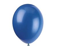 Unique Party - 80006 - Paquet de 10 ballons - Latex - 30 cm - Bleu Nuit