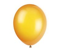 Unique Party - 80013 - Paquet de 10 Ballons Orange Agrume de 30 cm - Latex
