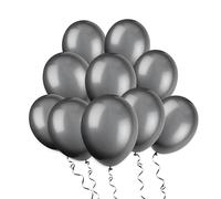 Unique Party - 80014 - Paquet de 10 Ballons - Noir - 30 cm - Latex