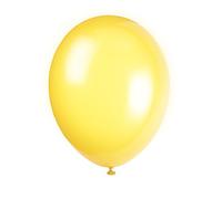 Unique Party - 80025 - Paquet de 10 ballons - Latex - 30 cm - Jaune Citron
