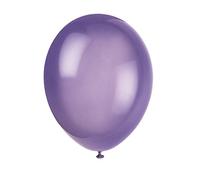 Unique Party - 80027 - Paquet de 10 Ballons Pourpre - Latex - 30 cm