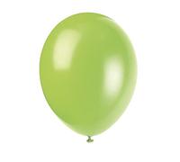 Unique Party - 80029 - Paquet de 10 ballons - Latex - 30 cm - Vert Néon