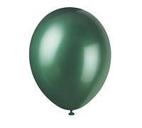 Unique Party - 80084 - Paquet de 8 Ballons Nacrés en Latex - 30 cm - Vert Forêt