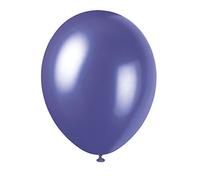 Unique Party - 80087 - Paquet de 8 Ballons Nacrés en Latex - 30 cm - Violet Électrique