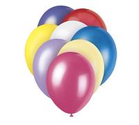 Unique Party - 80152 - Paquet de 8 Ballons Nacrés en Latex - 30 cm - Coloris Aléatoire