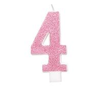 Unique Party-84254 Bougie, 84254, Rose/argenté