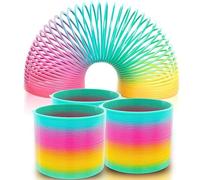 Unique Party 84790-Jouets pour Pochette Cadeau-Mini-Ondamania Arc-en-Ciel en Plastique-Paquet de 8, 84790, Rainbow