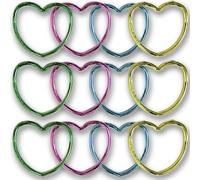 Unique Party 84797 - Jouets pour Pochette Cadeau - Bracelets en Forme de Cœur - Paquet de 12
