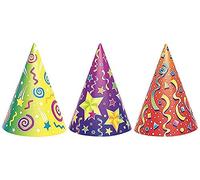 Unique Party 9043C - Chapeaux de Fête - Designs Assortis - Paquet de 6