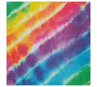Unique Party 99102 Lot de 16 Serviettes en Papier Tie-Dye Multicolore 16,5 x 16,5 cm
