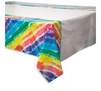 Unique Party 99103 Nappe en Plastique Motif tie-Dye Multicolore 2,1 x 1,4 m