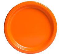Unique Party-Assiettes en Carton Écologiques-23 cm-Couleur Orange-Paquet de 16, 32252EU
