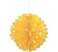 Unique Party - Ball - Décoration suspendue "Flutter", papier de soie SG25603 (taille unique) (Jaune)