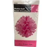 Unique Party - Ball - Décoration suspendue "Flutter", papier de soie SG25603 (taille unique) (Rose vif)