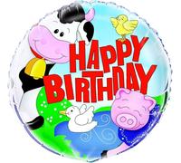 Unique Party - Ballon en plastique, Joyeux Anniversaire - Film SG29397 (taille unique) (Coloré)