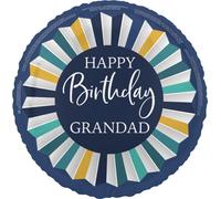 Unique Party - Ballon rond "Grandad", Joyeux anniversaire, film SG38861 (taille unique) (Coloré)