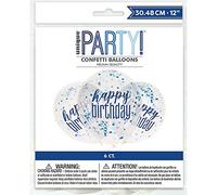 Unique Party- Ballons, 56451, Bleu/argenté