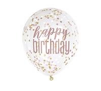 Unique Party- Ballons, 84926, Or Rose