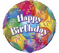 Unique Party - Ballons - Ballon en plastique, anniversaire - Film SG19383 (taille unique) (Coloré)