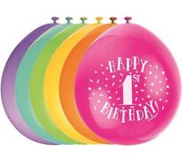 Unique Party - Ballons, latex, 1er anniversaire pack de 10 SG25987 (taille unique) (Coloré)