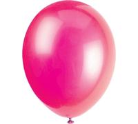 Unique Party - Ballons "Premium", latex, paquet de 10 SG37594 (taille unique) (Fuchsia)