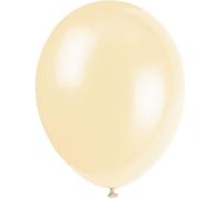 Unique Party - Ballons "Premium", latex, paquet de 10 SG37594 (taille unique) (Ivoire Crème)