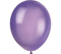 Unique Party - Ballons "Premium", latex, paquet de 10 SG37594 (taille unique) (Violet de minuit)