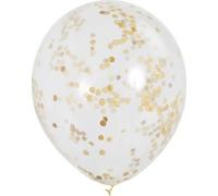 Unique Party Ballons transparents à confettis (6Pack) SG13672 (taille unique) (Transparent)