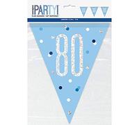 Unique Party- Bannière, 83444, Bleu/argenté