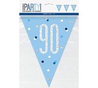 Unique Party- Bannière, 83445, Bleu/argenté