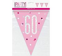 Unique Party- Bannière, 83455, Rose/argenté