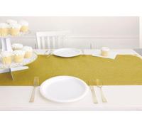 Unique Party- Chemin de Table en Plastique à Paillettes Or, 75977, Gold