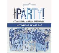 Unique Party- Confetti, 83834, Bleu/argenté, Taille unique