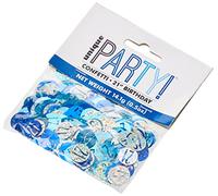 Unique Party- Confetti, 83838, Bleu/argenté