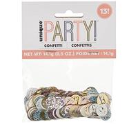 Unique Party- Confetti, 84944, Rose Gold