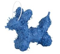 Unique Party- Décoration Mini Ballon Chien Pinata Faveur, 75898, Blue