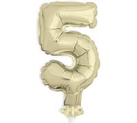 Unique Party- Décoration pour gâteau, 57265, doré