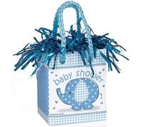 Unique Party - Eléphant - Poids ballon, Baby Shower - Plastique SG24072 (Taille unique) (Bleu)