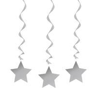 Unique Party étoile spirales de décoration (3 pièces) SG11126 (taille unique) (Blanc)