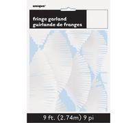 Unique Party - Franges - Guirlande, papier de soie SG25432 (taille unique) (Blanc)