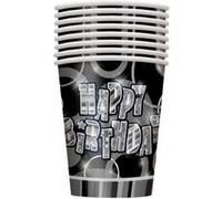 Unique Party - Gobelets (255 ml) (Noir) - UTSG14813 Noir G