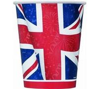 Unique Party - Gobelets (255 ml) (Rouge / blanc / bleu) - UTSG14211 G