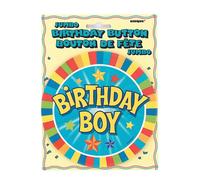 Unique Party - Jumbo - Badge "Birthday Boy" SG28743 (taille unique) (Coloré)
