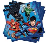 Unique Party- Justice League Serviettes en Papier, 49961